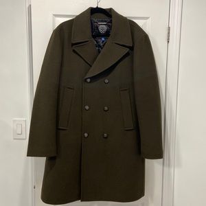 Vince Camuto Winter Coat In Olive Green